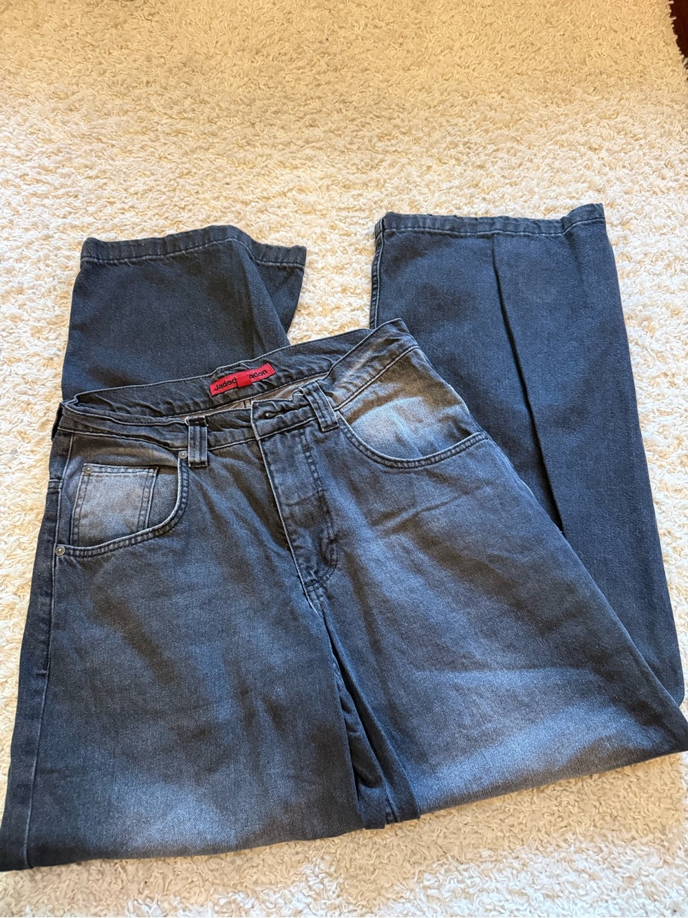 Baggy Fit Black Denim Jeans
